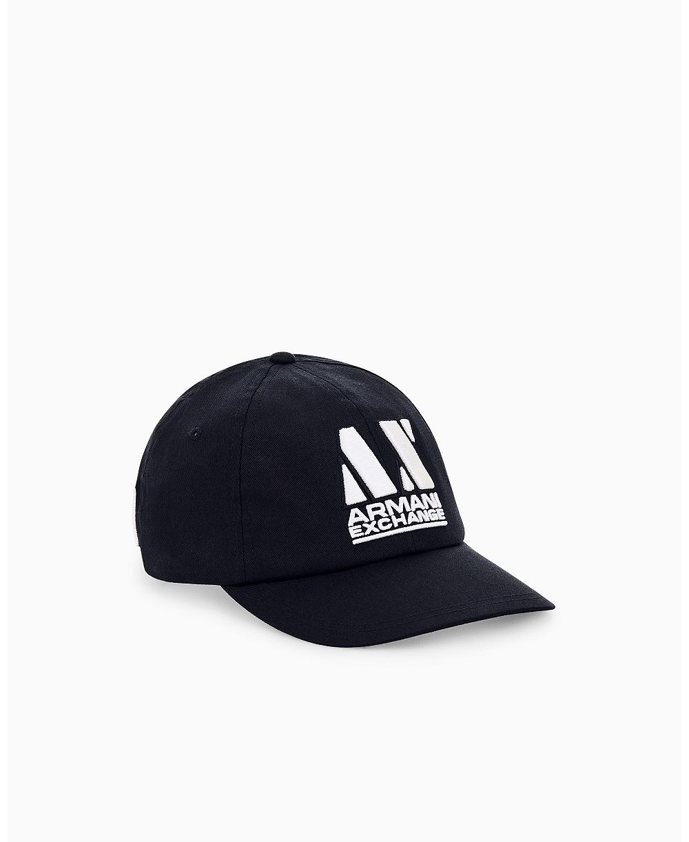 A|X Armani Exchange Мужская кепка с логотипом Flocked Logo