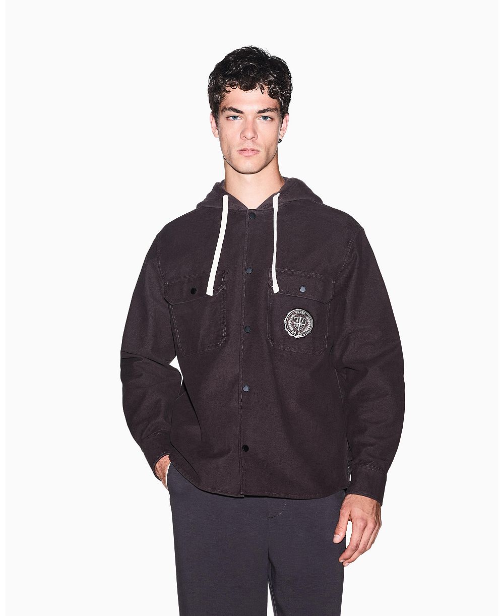 A|X Armani Exchange Men's Crossover Hooded Jacket