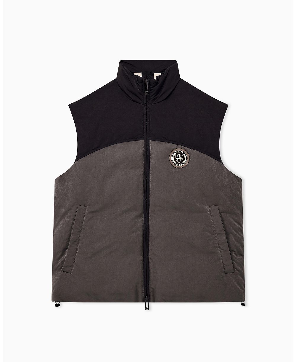 A|X Armani Exchange Men's Crossover Color Block Vest