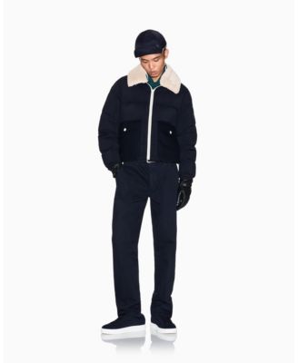 Мужской бомбер A|X Armani Exchange с воротником из шерпы