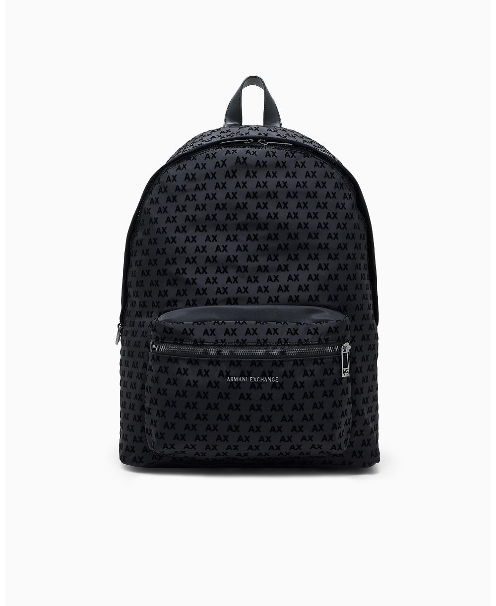 A|X Armani Exchange Men's Flocked Backpack
