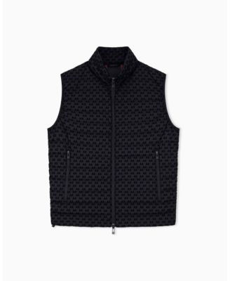 A|X Armani Exchange Мужской жилет A|X Armani Exchange Men's All Over Logo Flocked Down Vest