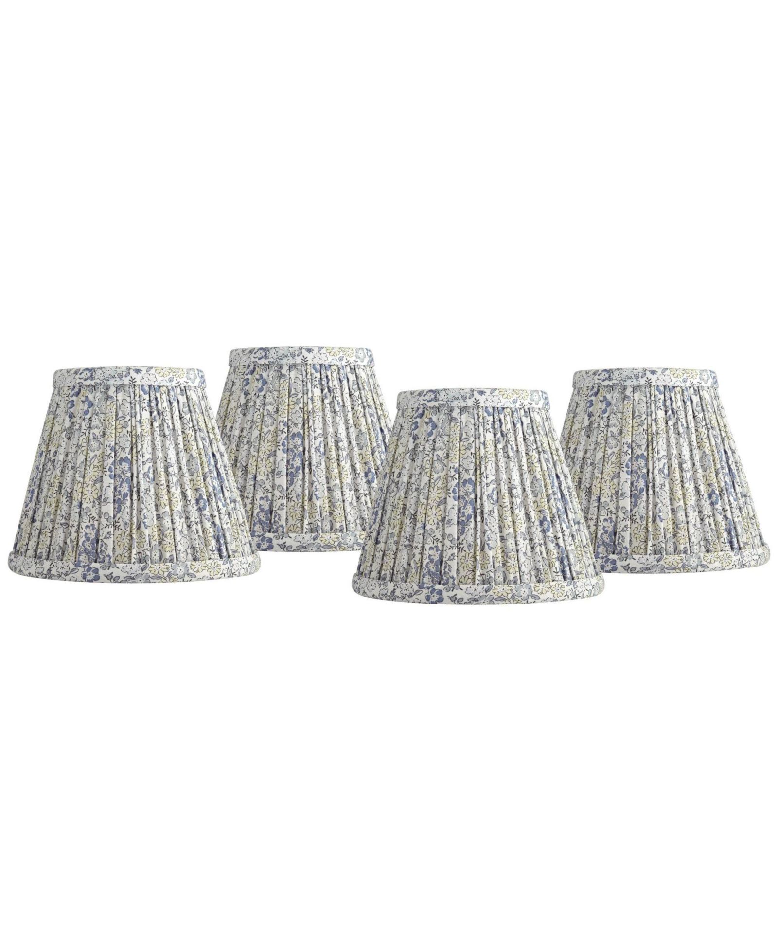 Springcrest Nelle комплект сменных абажуров 3 1/2" x 6" x 5", 4 штуки, плиссированные