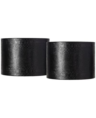 Абажур Springcrest Set of 2 Drum Print 15" x 15" x 11"
