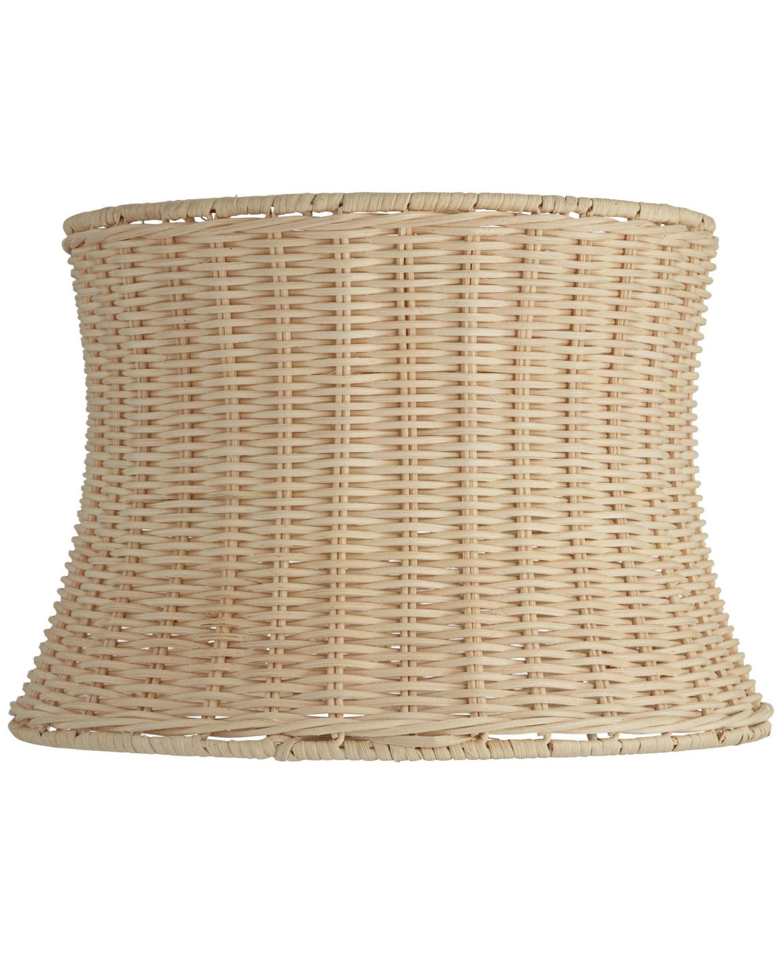 Абажур Springcrest 10" x 11 1/2" x 8", замена для лампы, корсетный барабан, ротанг, неокрашенный