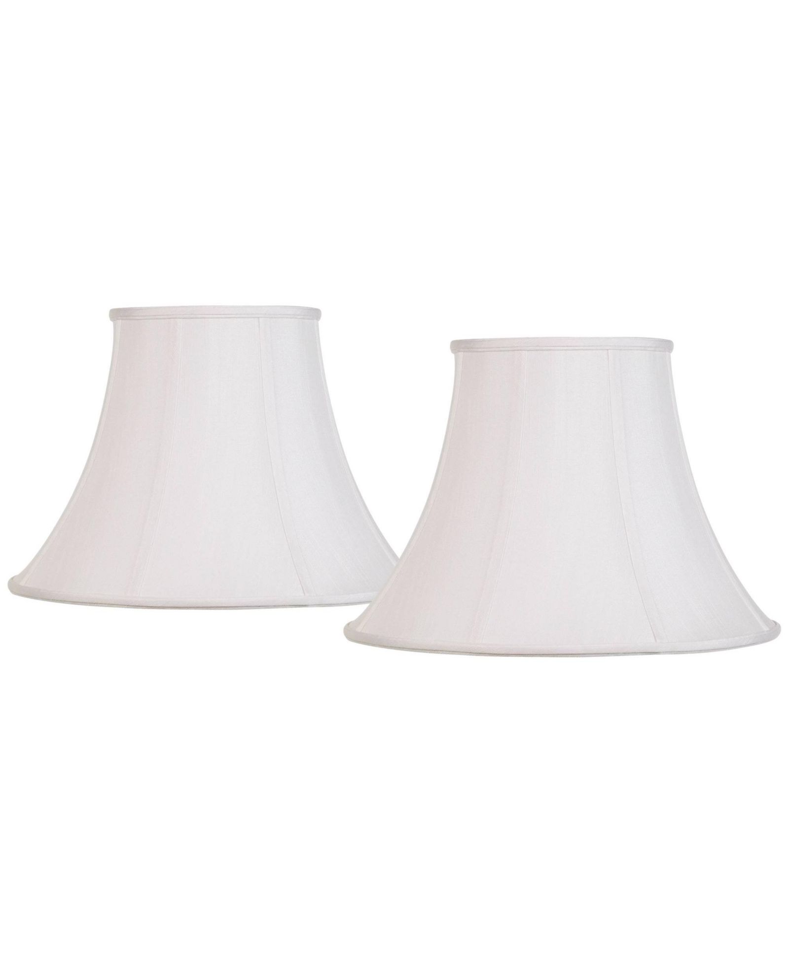 Набор абажуров Springcrest Imperial Bell, 2 шт, белый, 9" Top x 18" Bottom x 13" Slant x 12.5" High