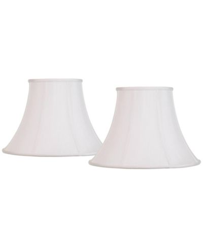 Набор абажуров Springcrest Imperial Bell, 2 шт, белый, 9" Top x 18" Bottom x 13" Slant x 12.5" High