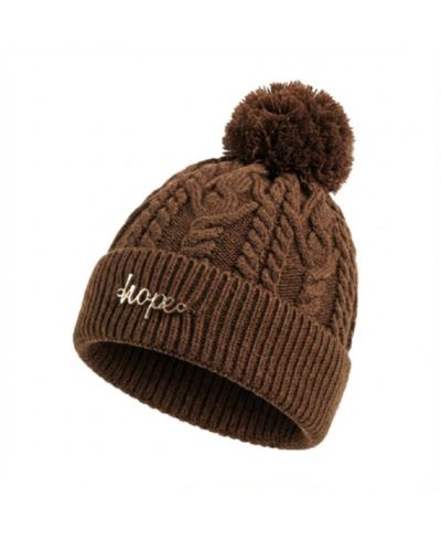 Headbands of Hope Women's Cable Knit Pom-Pom Beanie