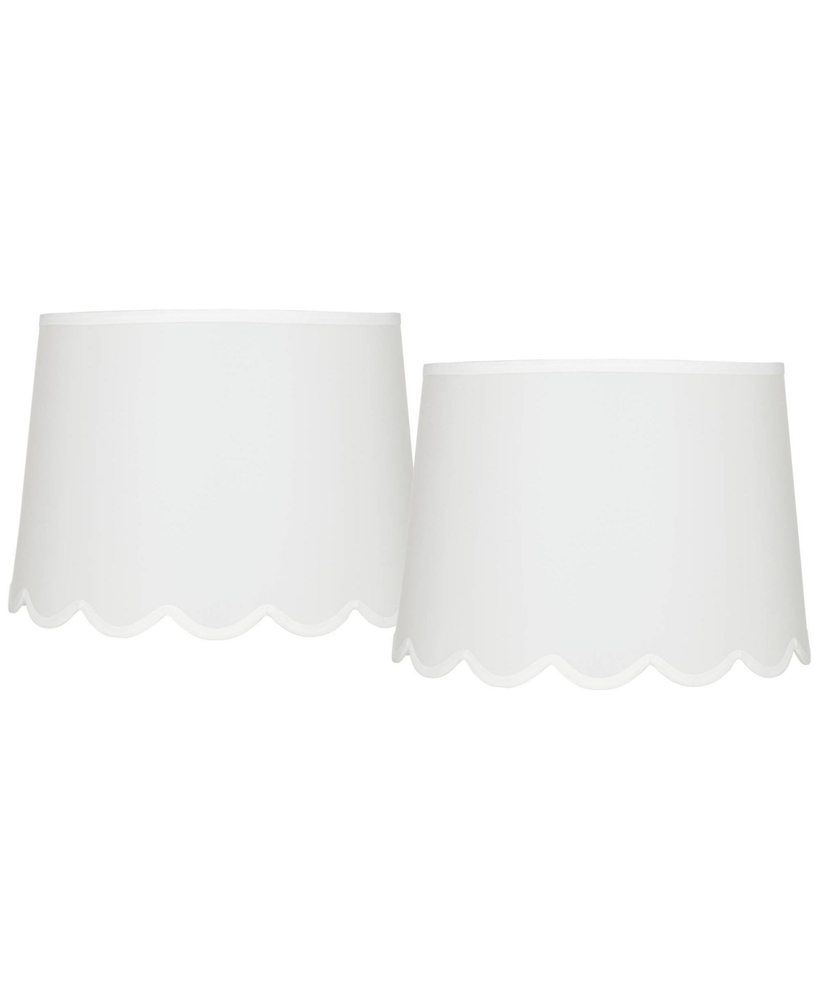 Комплект из 2 абажуров Springcrest Scallop Empire Lamp Shades Medium Spider Replacement Harp and Finial Fitting