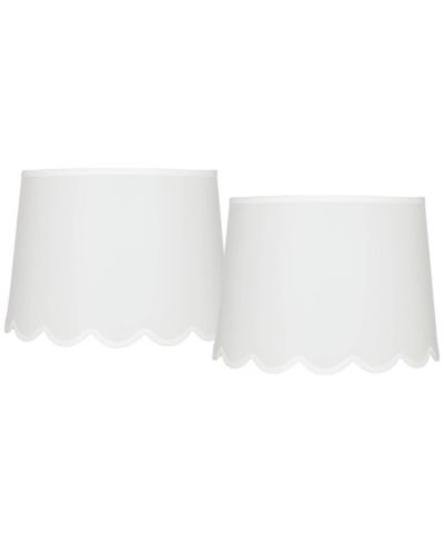 Комплект из 2 абажуров Springcrest Scallop Empire Lamp Shades Medium Spider Replacement Harp and Finial Fitting