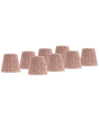 Комплект сменных абажуров Springcrest Slant Lamp Shade 8 шт. Shirred Pleated Clip On