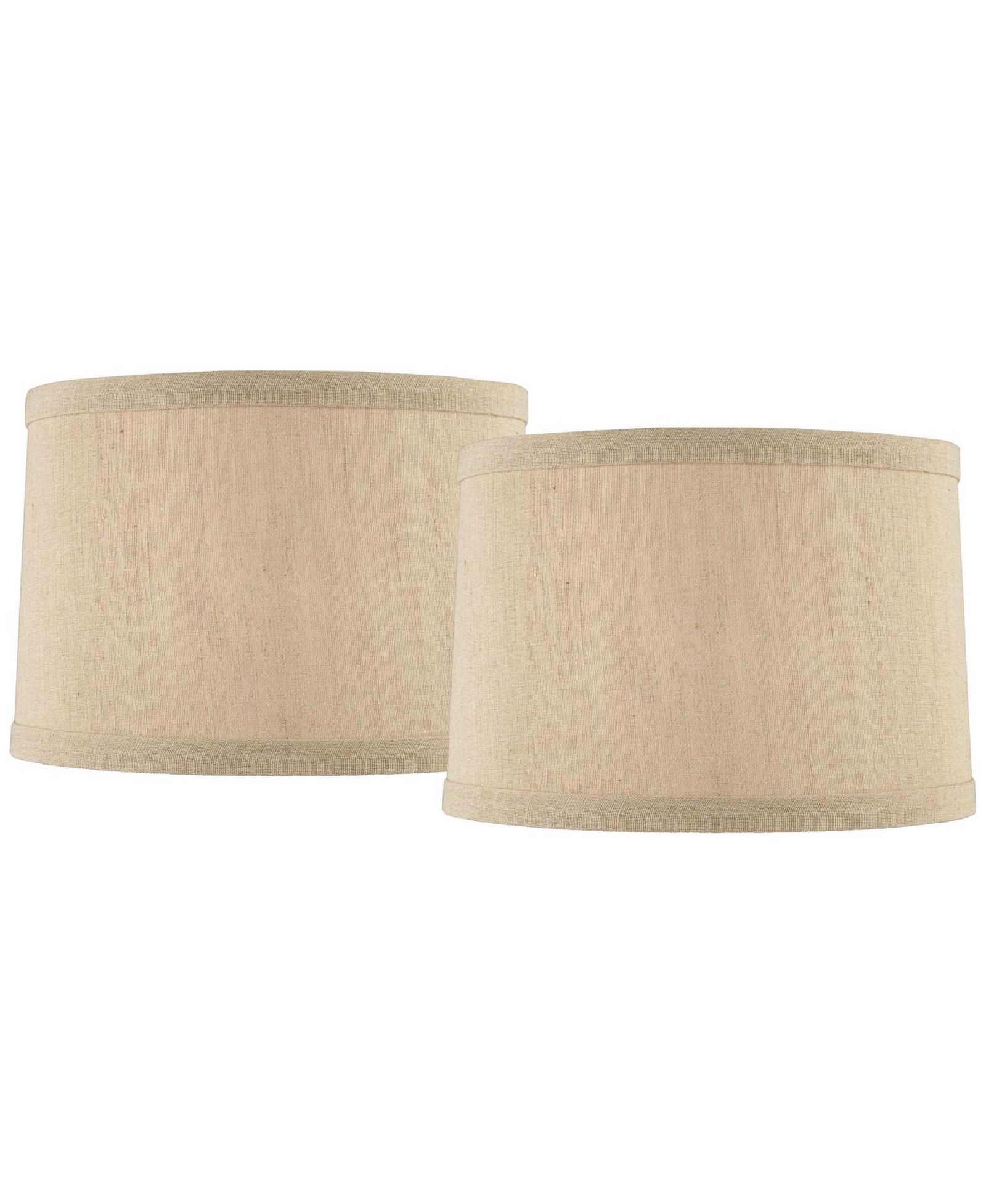 Springcrest набор из 2 абажуров для ламп Drum цвета Taupe 15" x 16" x 11"
