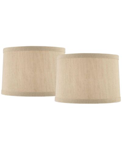Springcrest набор из 2 абажуров для ламп Drum цвета Taupe 15" x 16" x 11"