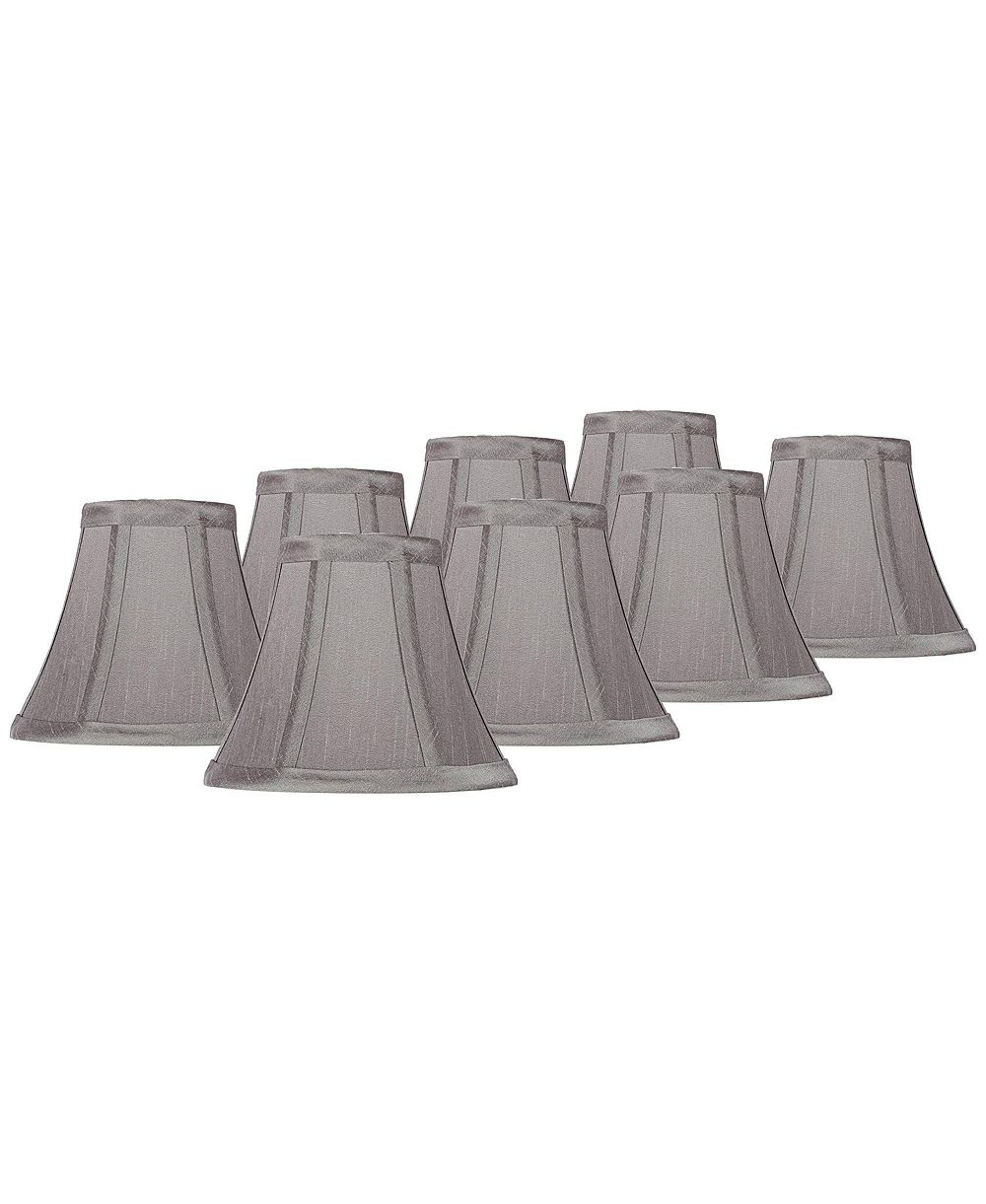 Комплект из 8 абажуров для люстры Springcrest Bell Chip, pewter candelabra clip-on