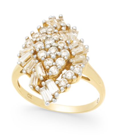 Wrapped in Love™ кольцо Diamond Cluster в 14k Gold