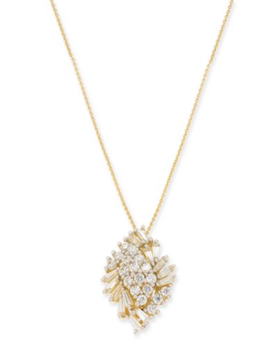 Подвеска-кулон Wrapped in Love™ Diamond Cluster (1 ct. t.w.) в 14k Gold