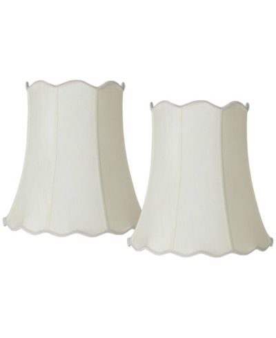 Springcrest Imperial абажур для лампы Scallop Bell, набор из 2 шт, кремовый белый, 12" x 18" x 17.5"