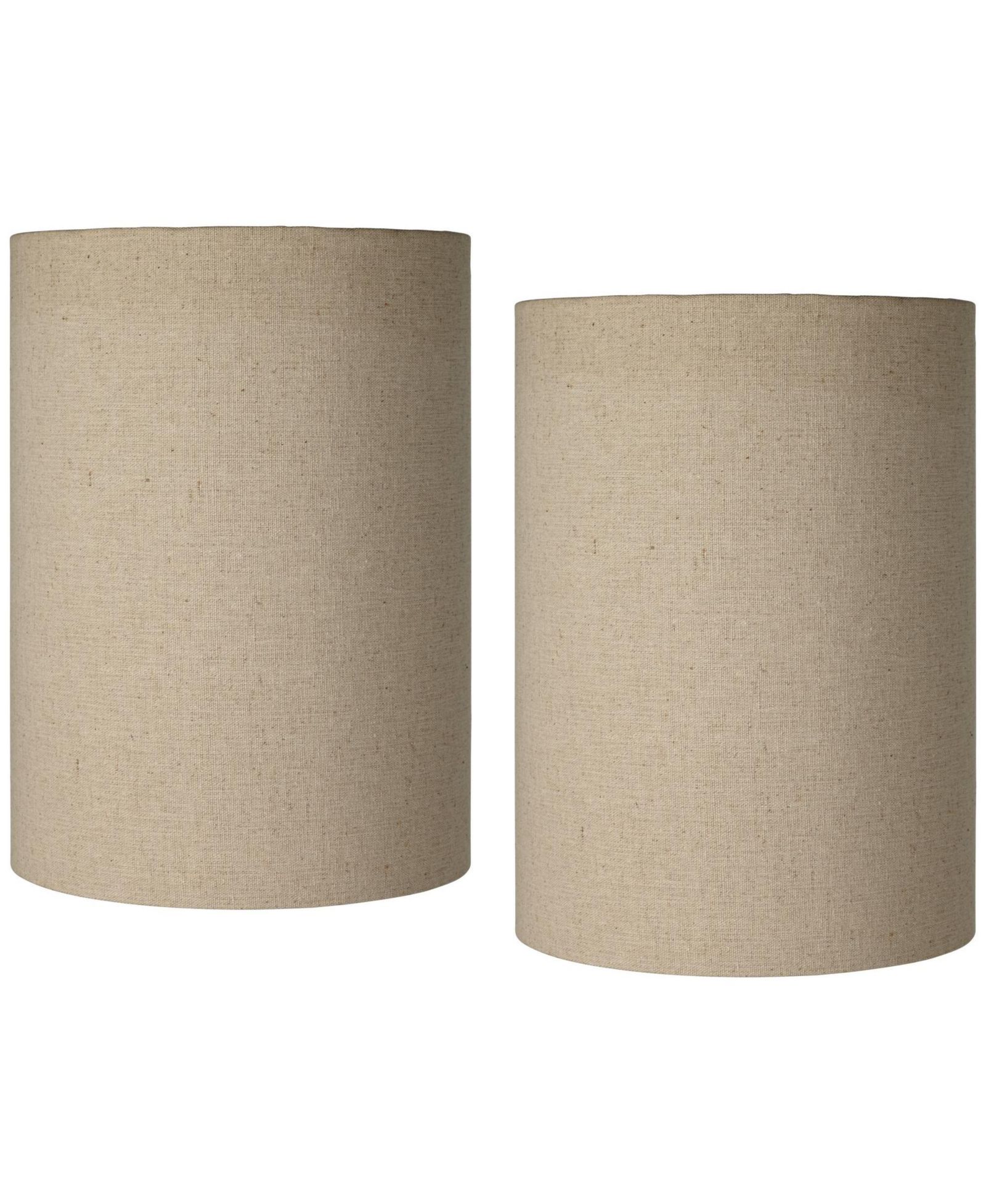 Springcrest набор абажуров для ламп Cylinder, 2 шт., бежевый, 8" x 8" x 11"