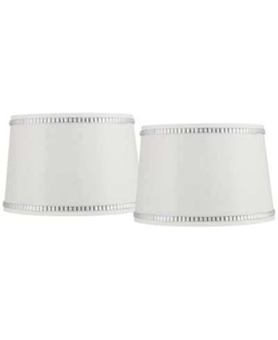Абажур для лампы Springcrest, набор из 2 шт., кристаллы и бусины, Medium 13" Top x 15" Bottom x 10" High
