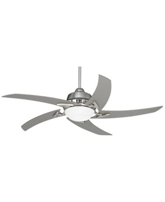 Потолочный вентилятор Casa Vieja 52 inch Capri с LED и 12 inch стержнем, матовый никель