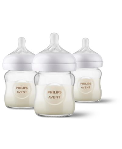 Avent Philips Baby стеклянные бутылочки Natural, 3 шт, 4oz
