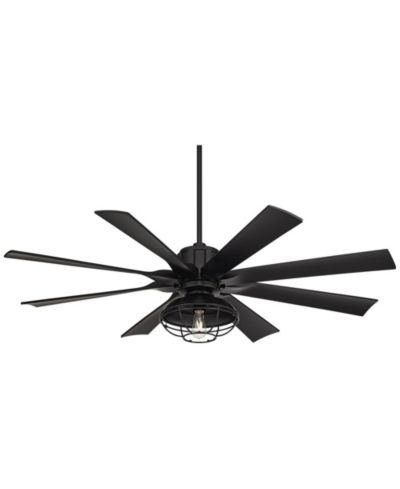 Потолочный вентилятор Possini Euro Design 60" Defender Modern Industrial с LED светом и пультом