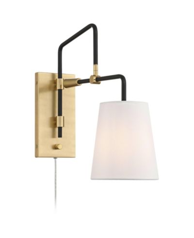Настенная лампа Possini Euro Design Azune 17"H Antique Brass с поворотным кронштейном