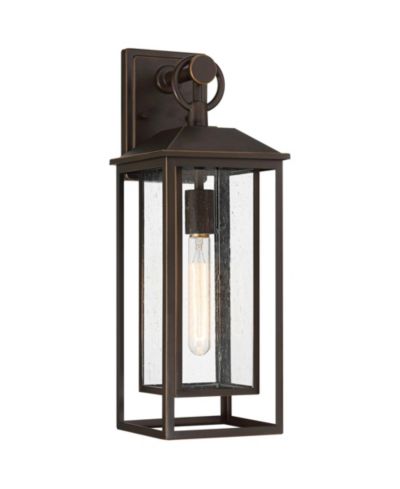 Традиционный уличный настенный светильник John Timberland Califa 20" High Outdoor Wall Light Fixture Mount Porch House Weatherproof Bronze Finish