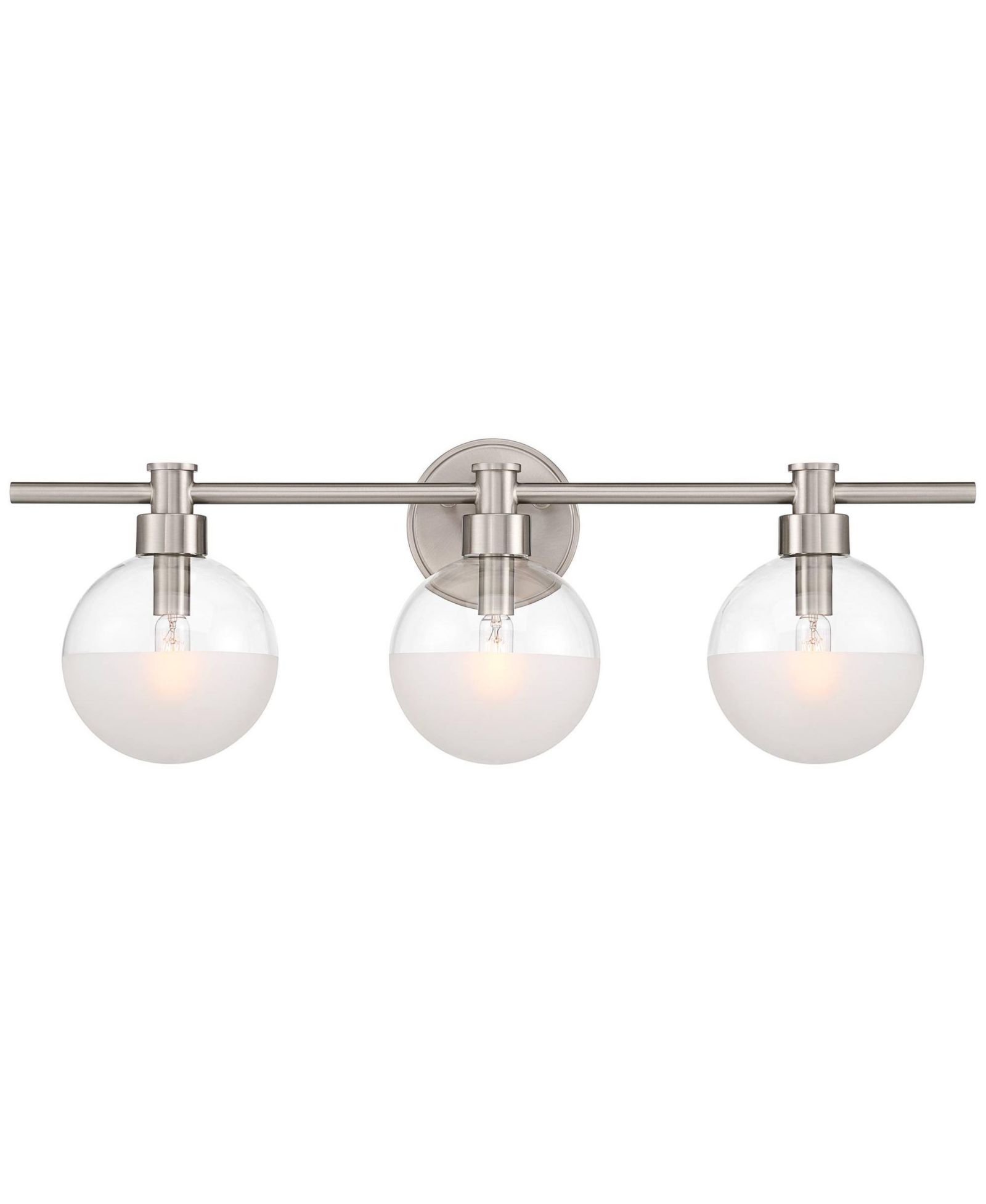 Possini Euro Design Possini Euro Leggio 27" Wide Brushed Nickel 3-Light Bath Light