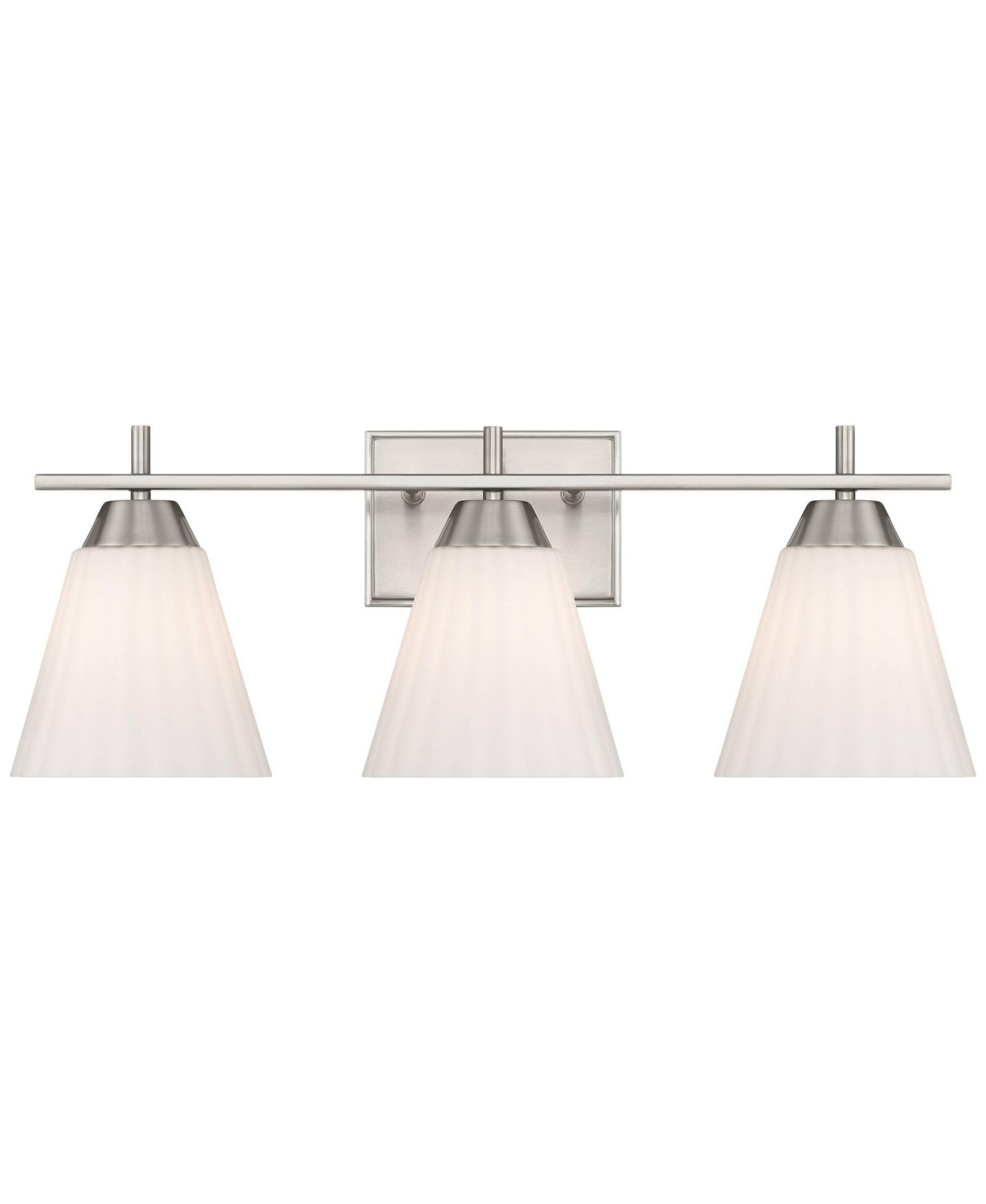 Possini Euro Design Possini Euro Elodie 23 1/2" Wide Brushed Nickel 3-Light Bath Light