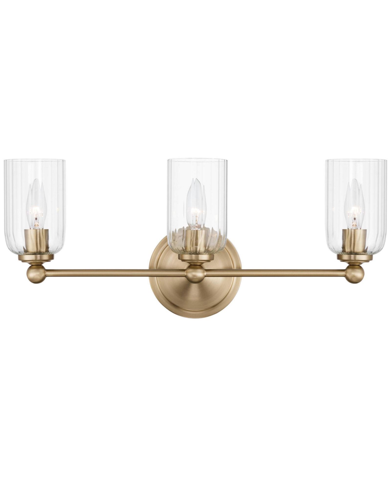 Светильник для ванной Possini Euro Design Oliver 21 3/4"W из сатина и стекла с 3 лампами
