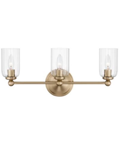 Светильник для ванной Possini Euro Design Oliver 21 3/4"W из сатина и стекла с 3 лампами