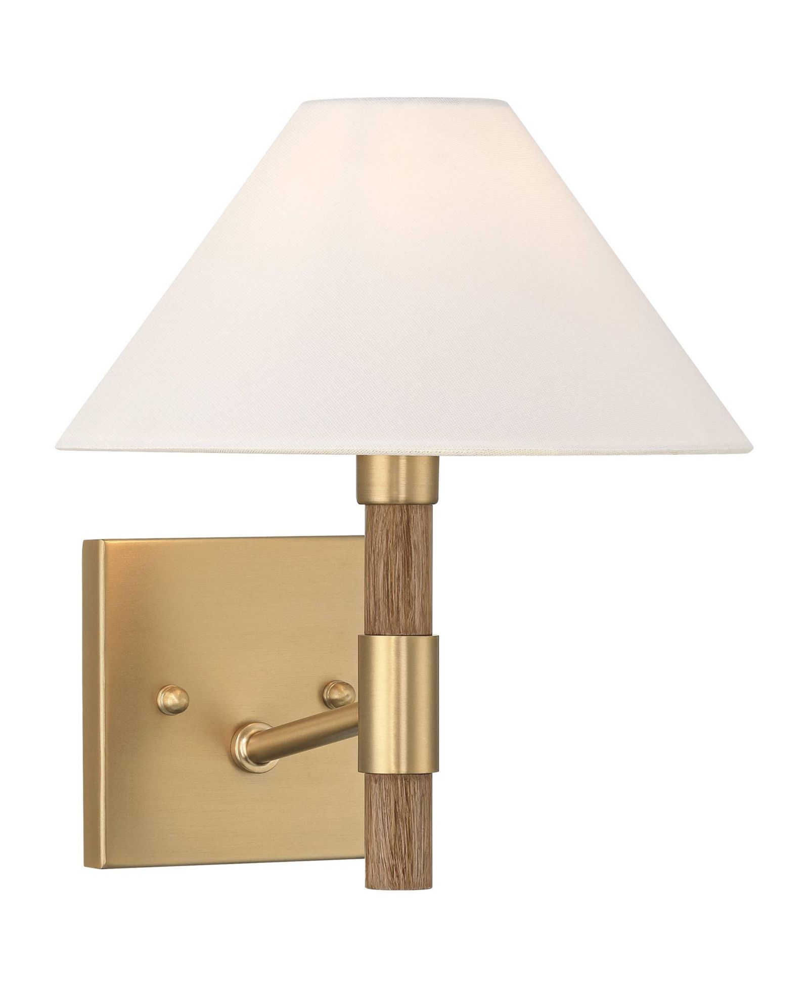 Possini Euro Design настенный бра Conrad 11"H, матовый шампань и искусственное дерево