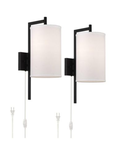 Настенные лампы Possini Euro Design набор из 2 штук с USB, 8"