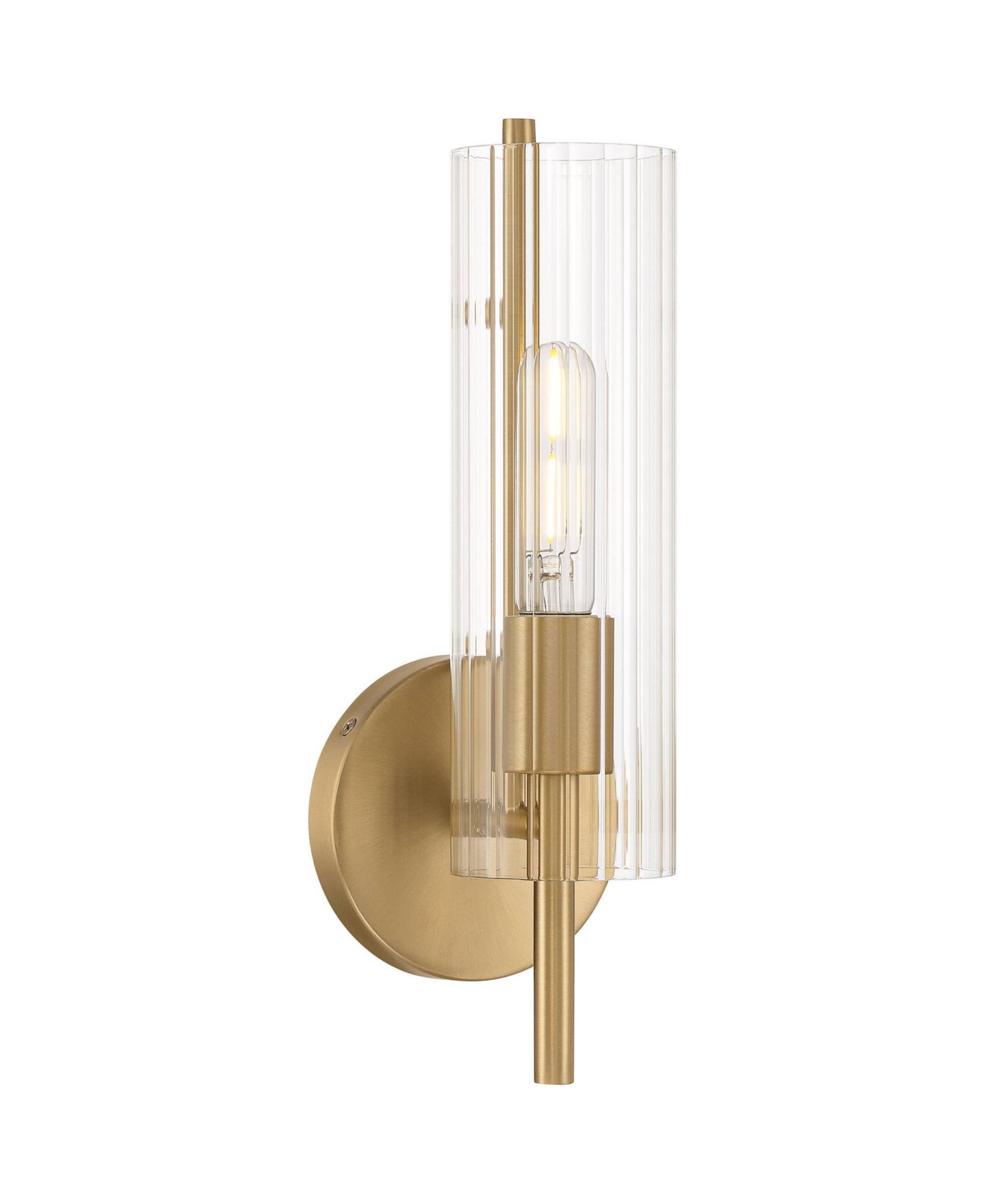 Настенный бра Possini Euro Design Taurus 13 1/2" High Brushed Champagne