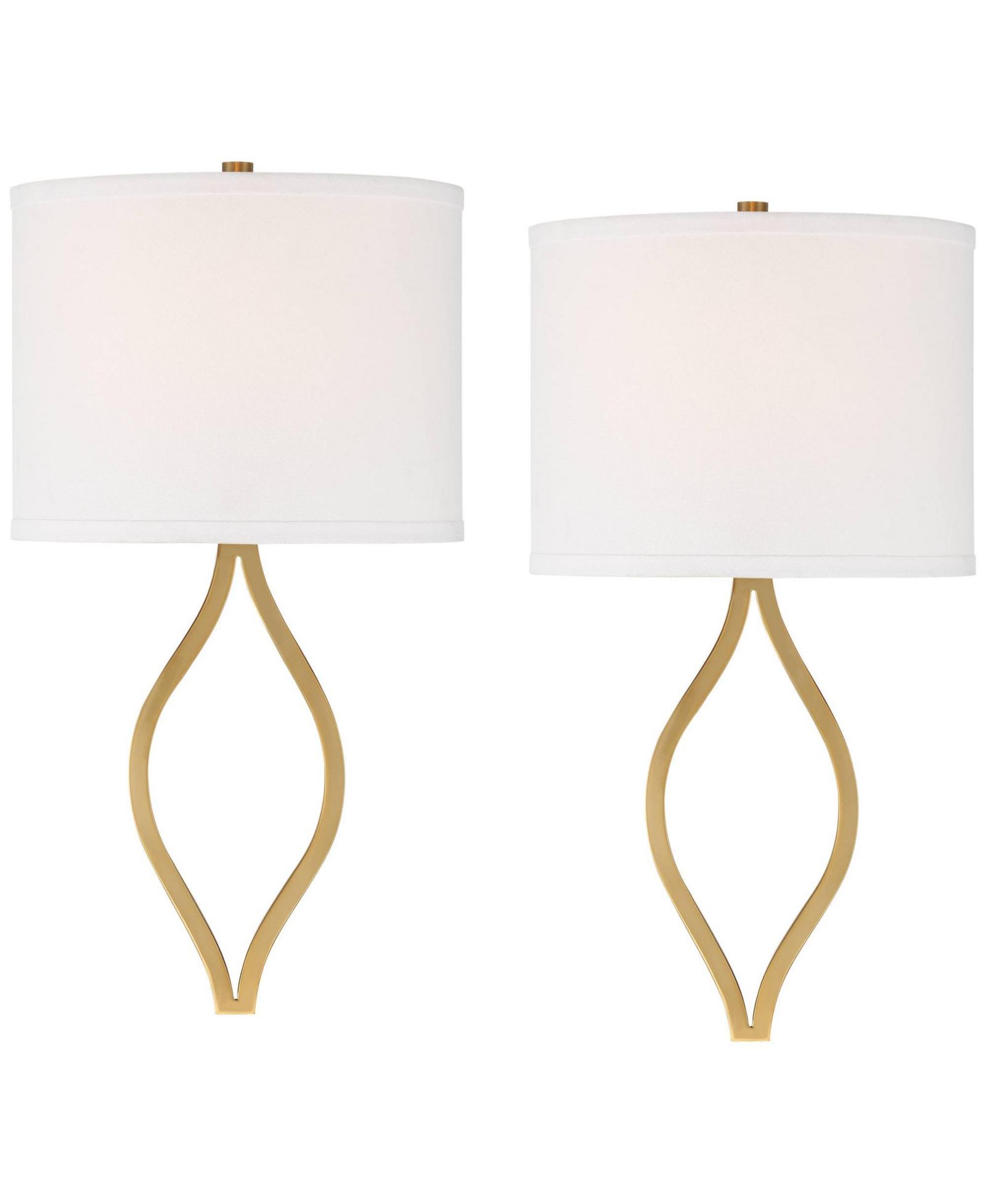Набор настенных светильников Possini Euro Design Sian Modern 2 шт. с льняными абажурами
