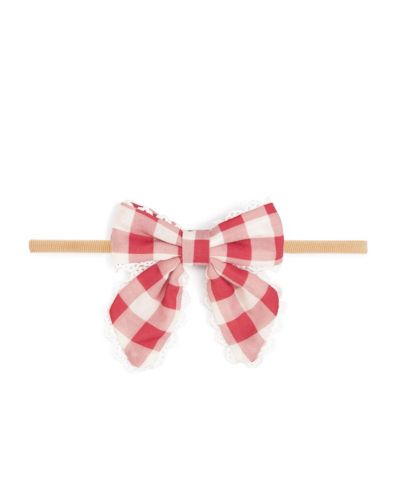 Повязка на голову Sweet Wink Baby Girls Red Gingham Bow