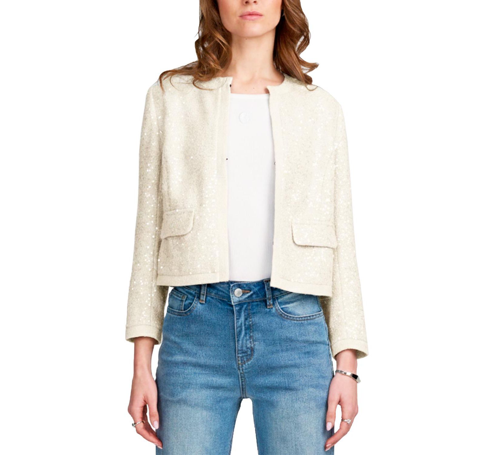ELLE Collection Women's Sequin Jacket