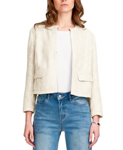 ELLE Collection Women's Sequin Jacket