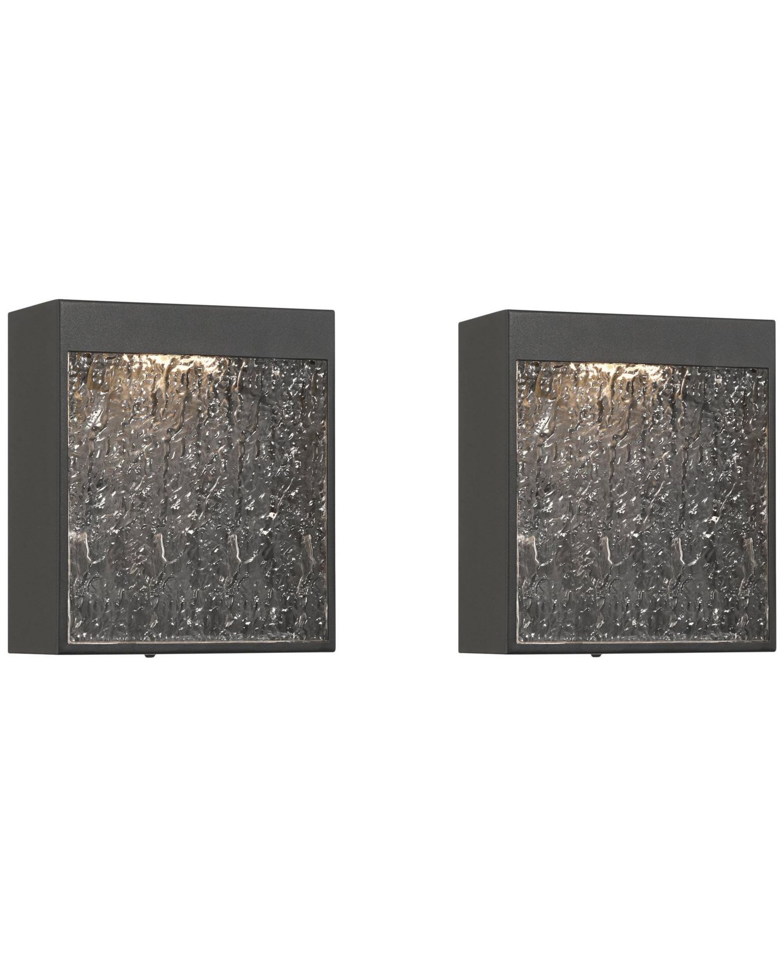 Possini Euro Design Sofia 8 1/2" High Modern Outdoor Wall Light Fixture Mount Porch House Set of 2 LED Bulb