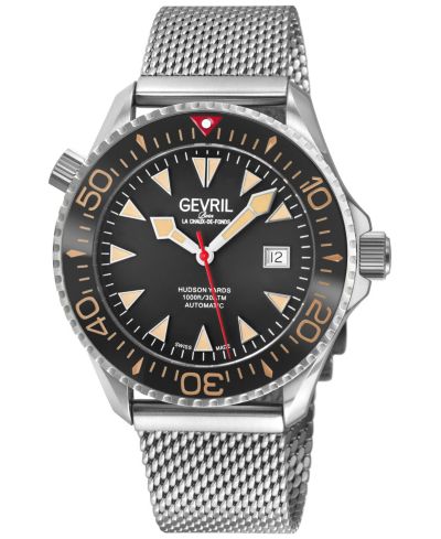 Gevril Men's Hudson Yards Swiss Automatic Mesh band Watch