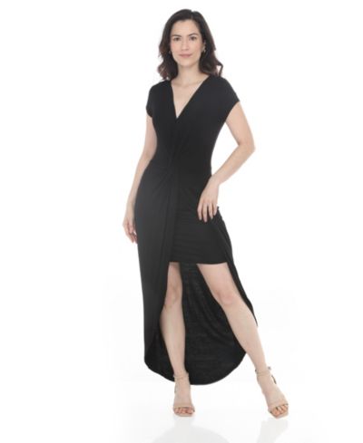 White Mark Women's Halter Neck Swing Midi Dress