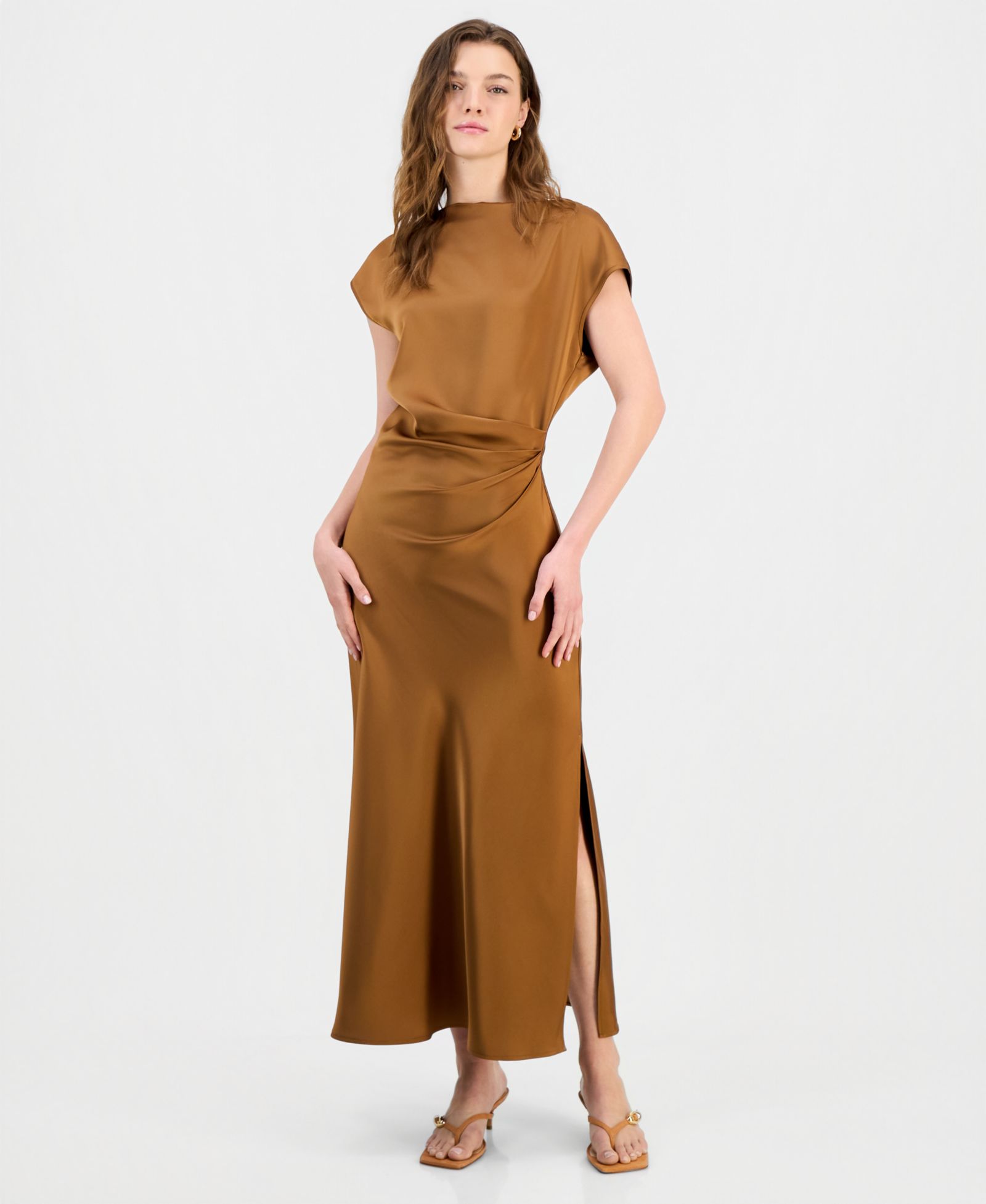 Sam Edelman Women's Slim Side-Cinched Maxi Dress