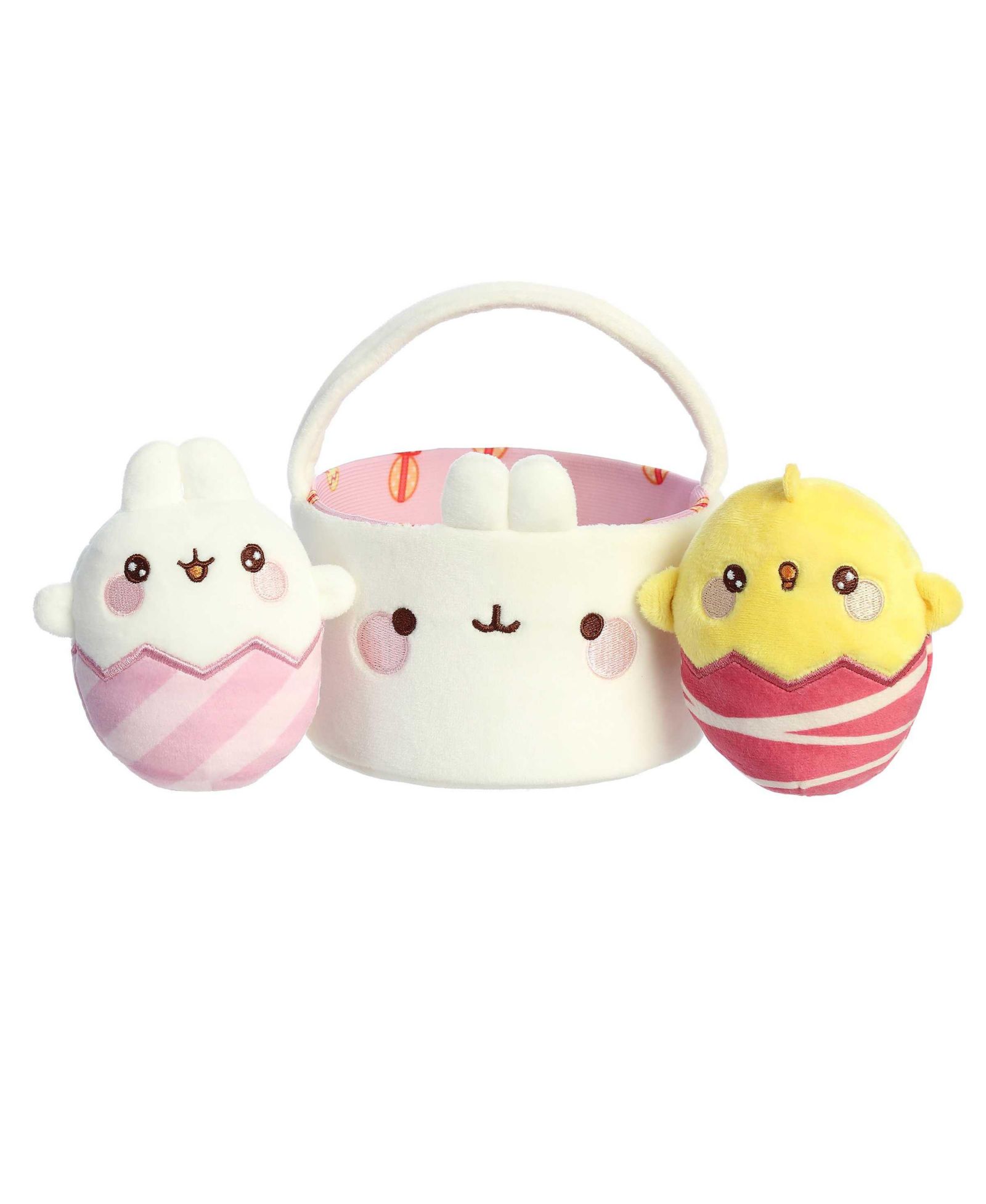 Плюшевая игрушка Aurora Small Easter Basket Molang White 6"