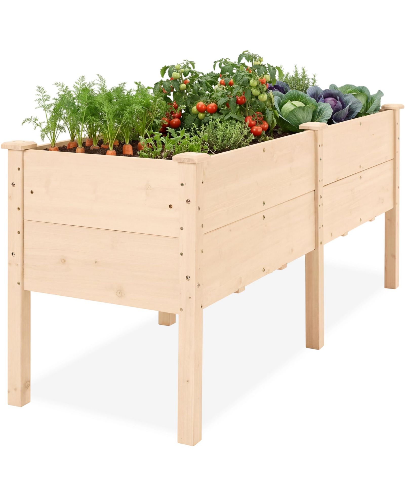 Best Choice Products Raised Garden Bed, Extra Deep  Depth, Elevated Wood Planter Stand