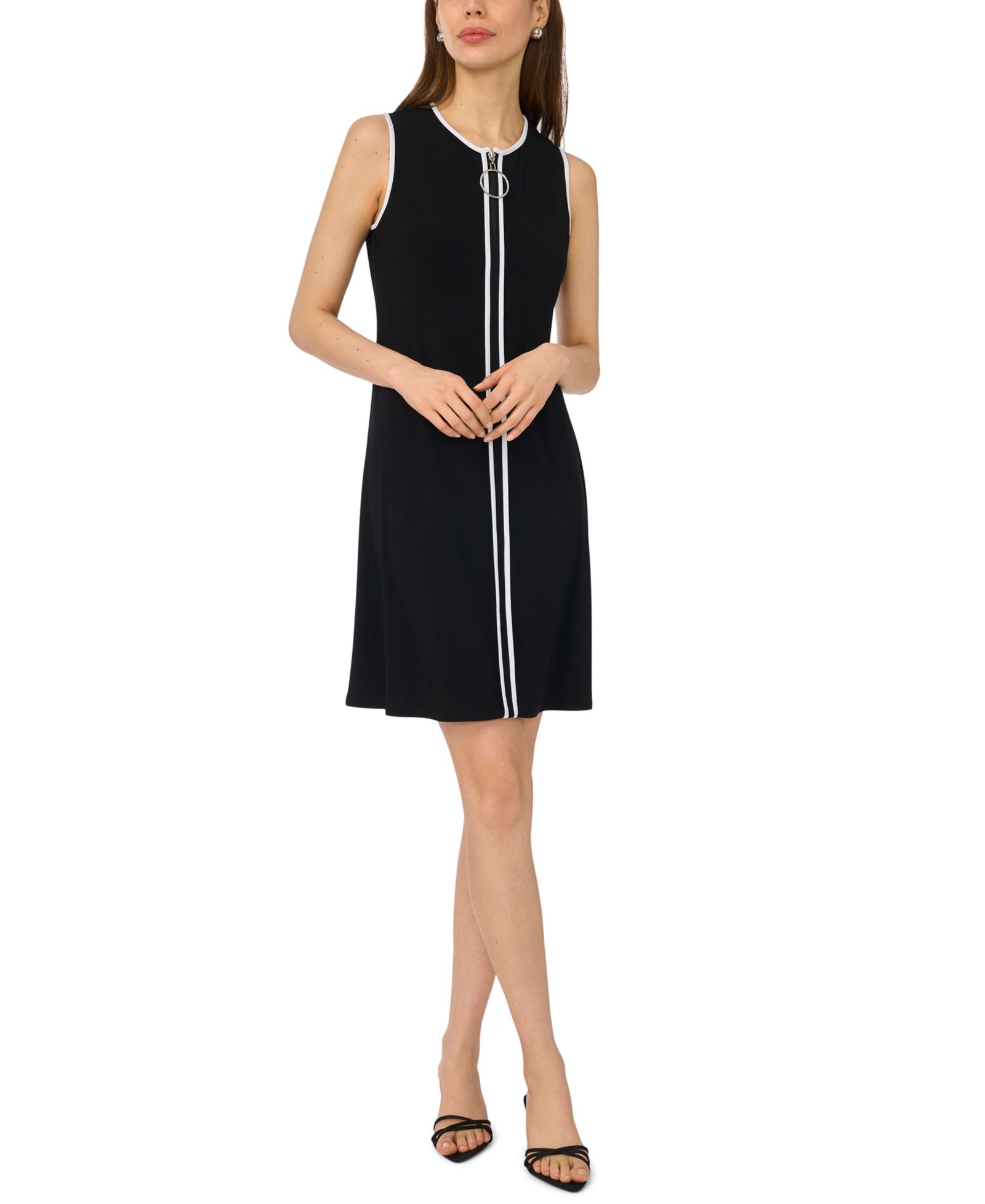 MSK Women's Crewneck Knee-Length Dress