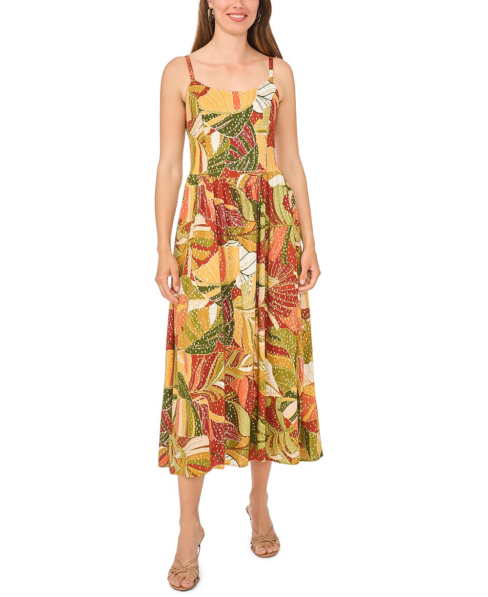 Женское платье MSK Women’s Floral Challis Smocked Maxi