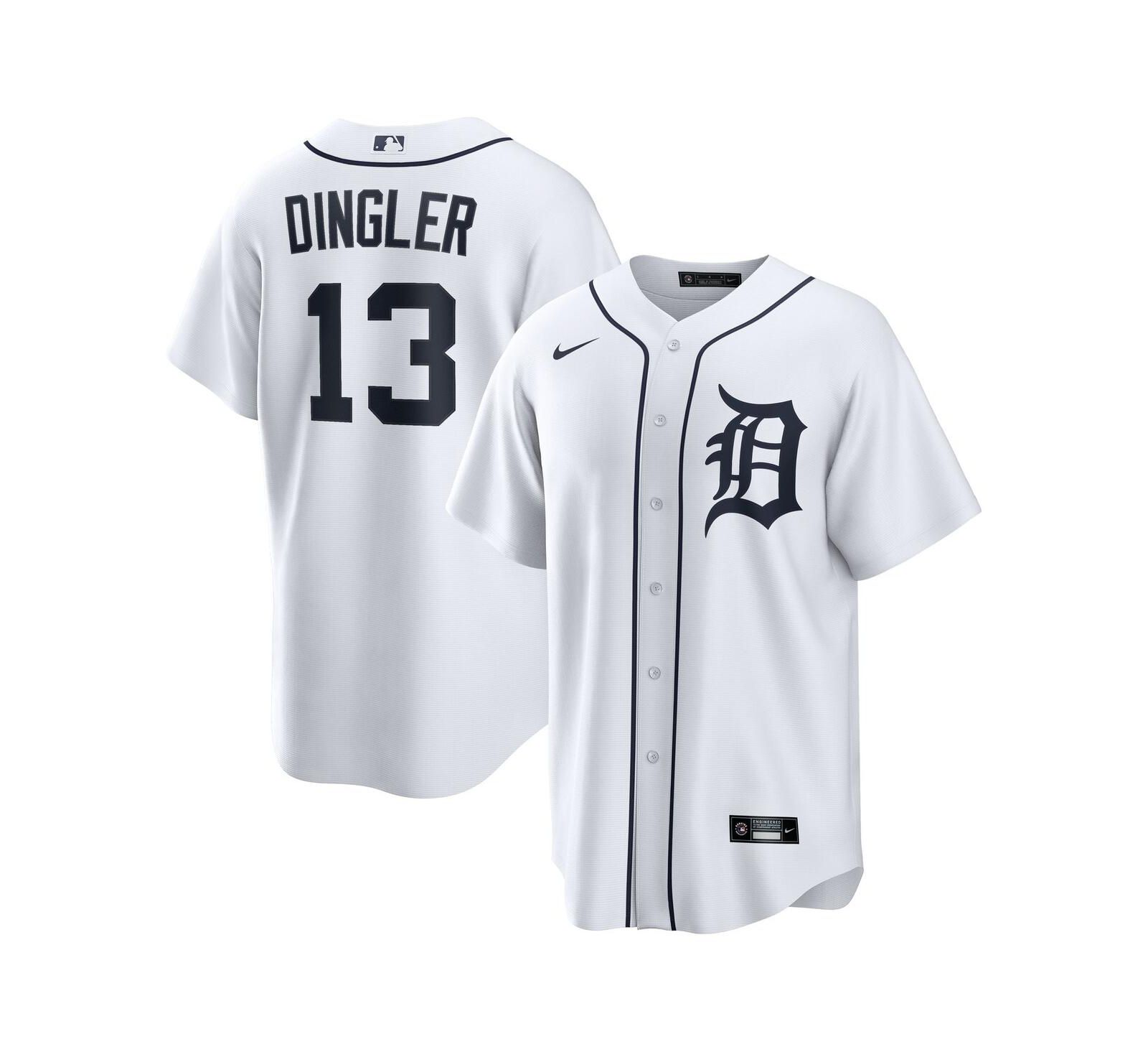 Nike Men's Dillon Dingler White Detroit Tigers Home Replica Jersey