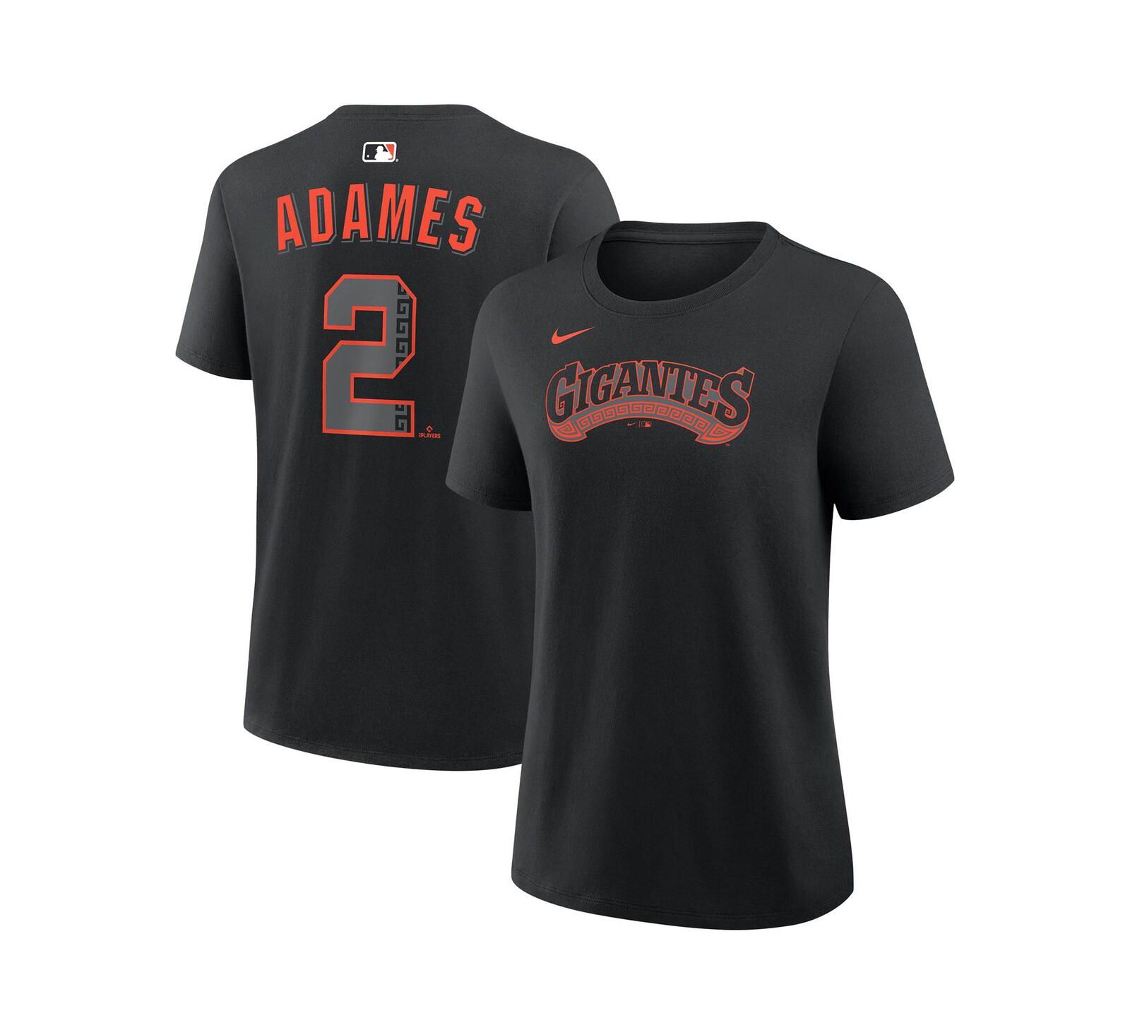 Nike Women's Willy Adames Black San Francisco Giants Alternate Name & Number T-Shirt