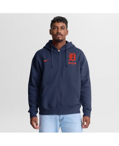 Мужское худи Nike Navy Detroit Tigers Primetime Lockup Full-Zip